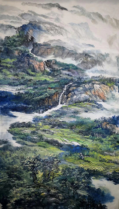 筆墨傳經典功勛耀中華--中國當代極具創作力的新文藝書畫名家盛絜